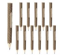 DUINIU 12 Pieces Wooden Bark Pens, Thick Fun Pens for Elementary School Gifts