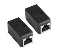 DUINIU 2 Pieces of Network Cable Connectors, Rj45 Network Pass-Through, Network Cable Extender, Ethernet Connection Kit for Network Expansion and Cable Extension