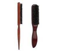 DUINIU 2 Pieces Updo Hair Combs, Wooden Beard Detangling Brush, Bristle Hair Comb, Multifunctional Hair Styling, Suitable for Hair Decoration, Unisex