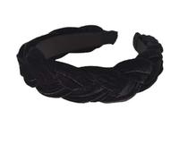 DUINIU 2 Pieces Velvet Braided Headbands, Vintage Braided Headbands, Rock Fashion Hair Accessories, Elegant Headbands for Women, Velvet Headbands, Perfect for Everyday Wear