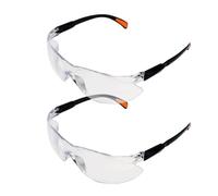 DUINIU 2 Pieces Work Safety Glasses, Anti-Fog Clear Cycling Glasses, Lightweight Dustproof Protective Glasses for Cycling, Crafting and Laboratory