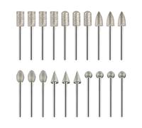 DUINIU 20-Piece Diamond Grinding Head Set, Diamond Burr Drill Bits, Multi-shaped Grinding Tools, Suitable for Engraving and Polishing