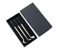 DUINIU 3 Golf Ballpoint Pens, Unique Golf Club Gift Box, Office Metal Pens, Smooth Writing, Suitable Gifts for Men
