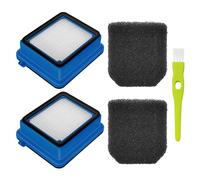 DUINIU 5-Piece Set Of Vacuum Cleaner Filter Accessories, Vacuum Cleaner Replacement Filters, 2 Filters, 2 Sponge Filters, With 1 Brush, Compatible With Aeg Qx8, Qx7, Qx6 And Other Models, Reusable