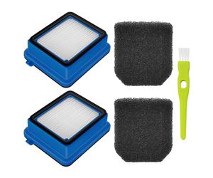 DUINIU 5-Piece Set Of Vacuum Cleaner Filter Accessories, Vacuum Cleaner Replacement Filters, 2 Filters, 2 Sponge Filters, With 1 Brush, Compatible With Aeg Qx8, Qx7, Qx6 And Other Models, Reusable