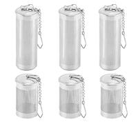 DUINIU 6 Pieces Loose Tea Infuser, Stainless Steel Tea Strainer, Spice Sieve, Tea Infuser, Tea Infuser Strainer, Tea Strainer for Pot, Tea Strainer Tool, Tea Strainer with Lid