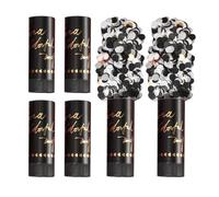 DUINIU 6 Pieces Party Poppers，Confetti Cannons，Party Cannon，Confetti Poppers，Biodegradable Confetti，Suitable For Parties, Christmas, Weddings And Other Festive Holidays