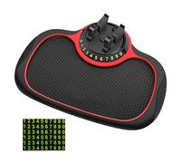 DUINIU Car Anti-Slip Mat, Red, 1 Pack, Compatible with Automobile, Non-Slip, Dashboard Mount, Phone Holder Mat