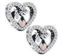 DUINIU Pack of 2 Love Pendant Pearl Accessories, Heart Pendant, Pearl Jewelry, Gift for Women