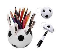 DUINIU Pen Holders of Multifunctional Creative Soccer，Pencil Pen Holder，Toothbrush Container Organizer Useful for Decorationg Your Home,Office and Desk Storage