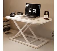 DUIRHNFV Ergonomic Standing Desk Converter, Riser Workstation, Height Adjustable Office Table Sit Riser, for Home Office Use (Color : White, Size : 60 * 34cm)