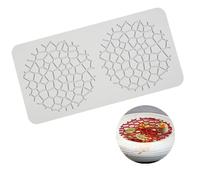 duisoad Silicone Fondant Lace Mat, Chocolate Candy Leaf Mold Flower Pattern Lace Mat for Cake Decoration