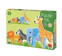 Dujardin Goula Jungle XXL Puzzle (16pcs, Cardboard, Jigsaw, Realistic, Puzzles, Kids, 2-4yrs, 1 Set, 16 Items, 16 Pieces, 1 Pack, 2-4yrs, 16 count)