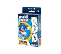 Dujardin - Mille Bornes Pocket Sonic, Board Game, Card Game, Family and Children Game from 7 Years, 1000 Terminals, Racing Game with Sonic, Pocket Size, 2 to 8 Players