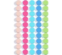 DUJEQM 50 Pcs Fridge Magnets - Small Round Strong Magnet, Heavy Duty Mini Whiteboard Magnets for Notice Board, Refrigerator, Office, School & Crafts - Decorative Cute Magnets for Fridge in 5 Colours