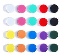 DUJEQM Fridge Magnets, 20 Pack 10 Colors Strong Magnet - Small Magnets for Whiteboard, Notice Board, Planning Boards - Round Magnet Cute Heavy Duty Mini Magnets for Crafts, Classroom, Office, School