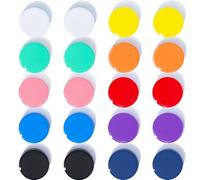 DUJEQM Fridge Magnets, 20PCS Mini Strong Magnet - Decorative Cute Whiteboard Magnets, 10 Colours Heavy Duty Round Small Magnets for Craft, Notice Board, Home, Kitchen, Office, Classroom & School