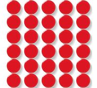 DUJEQM Fridge Magnets 30PCS Red, Strong Magnet Mini Round Decorative Magnets, Heavy Duty Whiteboard Magnets for Home, School, Kitchen & Office - Small Cute Magnet for Adults, Crafts, Notice Board