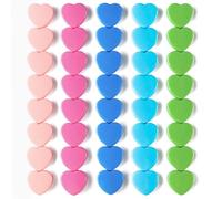 DUJEQM Fridge Magnets - 40 Pcs Heart Strong Magnet, Decorative Small magnets for Whiteboard, Crafts & Notice Boards - Heavy Duty Magnets Cute Mini Magnet for Adults, Office, Kitchen, School, 5 Colors