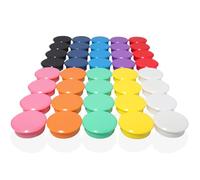 DUJEQM Fridge Magnets, 40PCS Round Strong Magnet Mini Decorative Magnets for Whiteboard, Heavy Duty Cute Magnets, Multi-Use Small Magnet for Crafts, Notice Board, Kitchen, Office, School, 10 Colours
