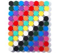DUJEQM Fridge Magnets, 80 Pack 10 Colors Strong Magnet - Small Magnets for Whiteboard, Notice Board, Planning Boards - Round Magnet Cute Heavy Duty Mini Magnets for Crafts, Classroom, Office, School