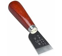 DUJISO Leather Knife Cutting Knife Edging Knife with Wooden Handle Leather Working Knife for DIY Leathercraft Cutting