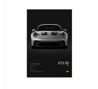 Dujoi Car Poster 911 GT3RS Posters Racing Car Wall Art Vintage Car Posters For Men Car Art Prints 911 Canvas Framed Unframe-style 12x18inch(30x45cm)