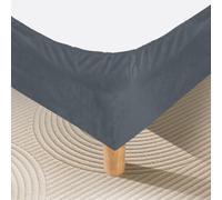 DUJUIKE Bed Frame Cover, Bed Curtain, Velvet Elastic Fabric, Full Elastic Band, Bed Skirt Alternative, Decorate And Protect Your Bed Frame. Suitable For Bedroom, Hotel(Gray,Twin Bed Width:120cm)