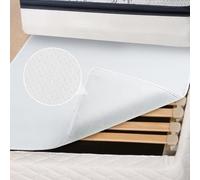 DUJUIKE Mattress Underlay with Grip Pads, Mattress Non Slip Mat for Bed, Cushion Slide Stopper and Gripper Protector Keep Bed and Topper Pad from Sliding (Grey, 160 x 200 cm)