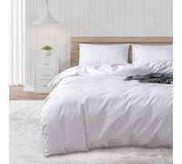 DUJUIKE Waterproof Duvet Cover, Duvet Protector, 100% Waterproof, Anti-Incontinence, Suitable for Pets, Cats and Dogs, Children, Elderly, Double Zipper (White, 135 x 200 cm)