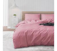 DUJUIKE Waterproof Duvet Cover, Duvet Protector, 100% Waterproof, Anti-Incontinence, Suitable for Pets, Cats and Dogs, Children, Elderly, Double Zipper (Pink, 200 x 200 cm)
