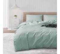 DUJUIKE Waterproof Duvet Cover, Duvet Protector, 100% Waterproof, Anti-Incontinence, Suitable for Pets, Cats and Dogs, Children, Elderly, Double Zipper (Green, 220 x 260 cm)