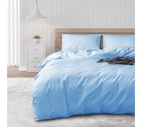 DUJUIKE Waterproof Duvet Cover, Duvet Protector, 100% Waterproof, Anti-Incontinence, Suitable for Pets, Cats and Dogs, Children, Elderly, Double Zipper (Sky Blue, 220 x 260 cm)