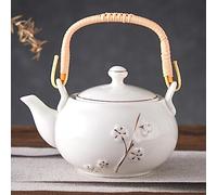 DUJUST Traditional Japanese Tea Pot - White