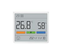 DUKA Atuman LCD Digital Hygrometer Indoor Thermometer and Clock Room Temperature Gauge Humidity Meter Wireless Weather Station Smart Monitor for Home