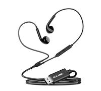 DUKABEL USB Wired Earbuds, USB Headphone with Mic for PC/ PS4/ PS5, 6FT in-Ear Stereo Earphones Headsets with Volume Control for Office Live Broadcast Gaming