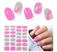 DUKASOU Gel Nail Strips - 28 pcs Gel Nail Stickers-Full Wraps- Salon Quality Soft Holy Gels Nails Stickers UV- Long Lasting, UV Lamp Compatible, Easy to Carry Holy Gel& Use & Remove