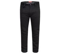Duke Clothing Men's Claude Slim Fit Stretch Jeans in Black | Size: 36L Duke Clothing Black 36L