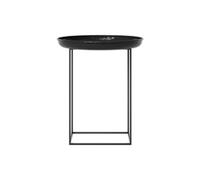 Duke Coffee Table Small Iron/Lacquered Obsidian