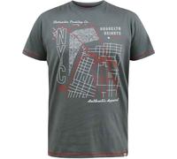 Duke Mens D555 Cobbler Nyc Printed Birdseye Kingsize T-Shirt DC535