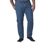 Duke D555 Mens Bailey Big Tall King Size Stretch Elasticated Waist Jeans - 54R Blue