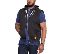 Duke D555 Mens Blake Kingsize Sleeveless Zipped Gilet Hoodie - Black - 7XL