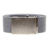 Duke D555 Mens Edward Big Tall Plain Webbing Belt - Charcoal - 6XL