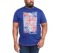 Duke D555 Mens Goal Big Tall Kingsize Coming Home Football T-Shirt Top - Blue