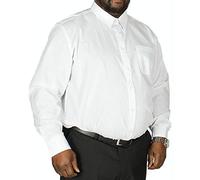 Duke D555 Mens Long Sleeve Shirts -Aiden - White - 4XL