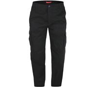 Duke D555 Mens Robert Big Tall King Size Casual Cotton Cargo Trousers - Black