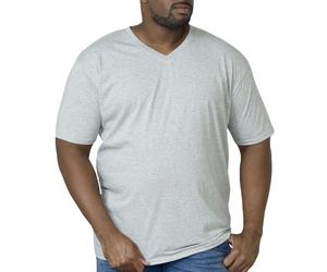 Duke D555 Mens Signature King Size Big Tall Combed Cotton V Neck T-Shirt Top