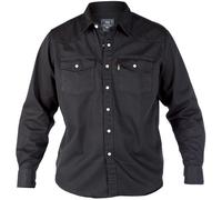 Duke Denim Shirts BLACK in Size 1XL to 8XL