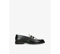 Duke & Dexter Mens Duke & Dexter Wilde Fall Of Giants Penny Leather Loafers Blk/White Eur 42 / 8 UK Men