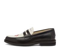 Duke + Dexter Men's Wilde Kiss Penny Loafer Black/White UK 11